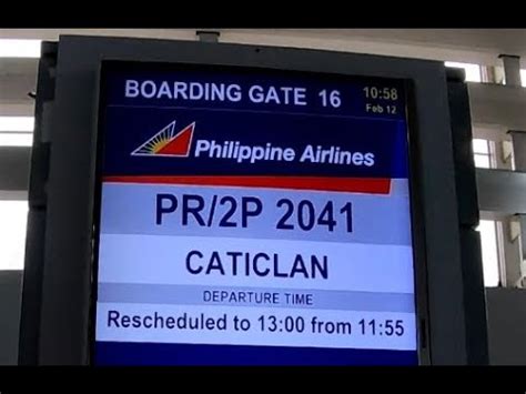 Philippine Airlines PR2036 Flight Status: Caticlan to Manila .